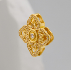 Rhinestone Lucky Clover Pendant