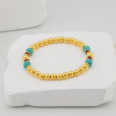 Turquoise beaded bracelet