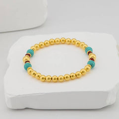 Turquoise beaded bracelet
