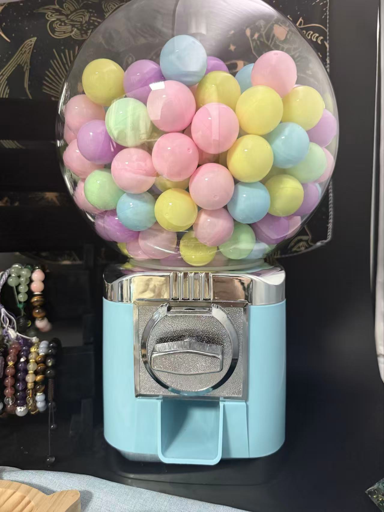 Mystery Crystal Gemstone Gashapon machine Gashapon opening ball obtained – Bonus DIY Gift (Lucky Draw Handmade Bracelet/Pendant- Open In Live