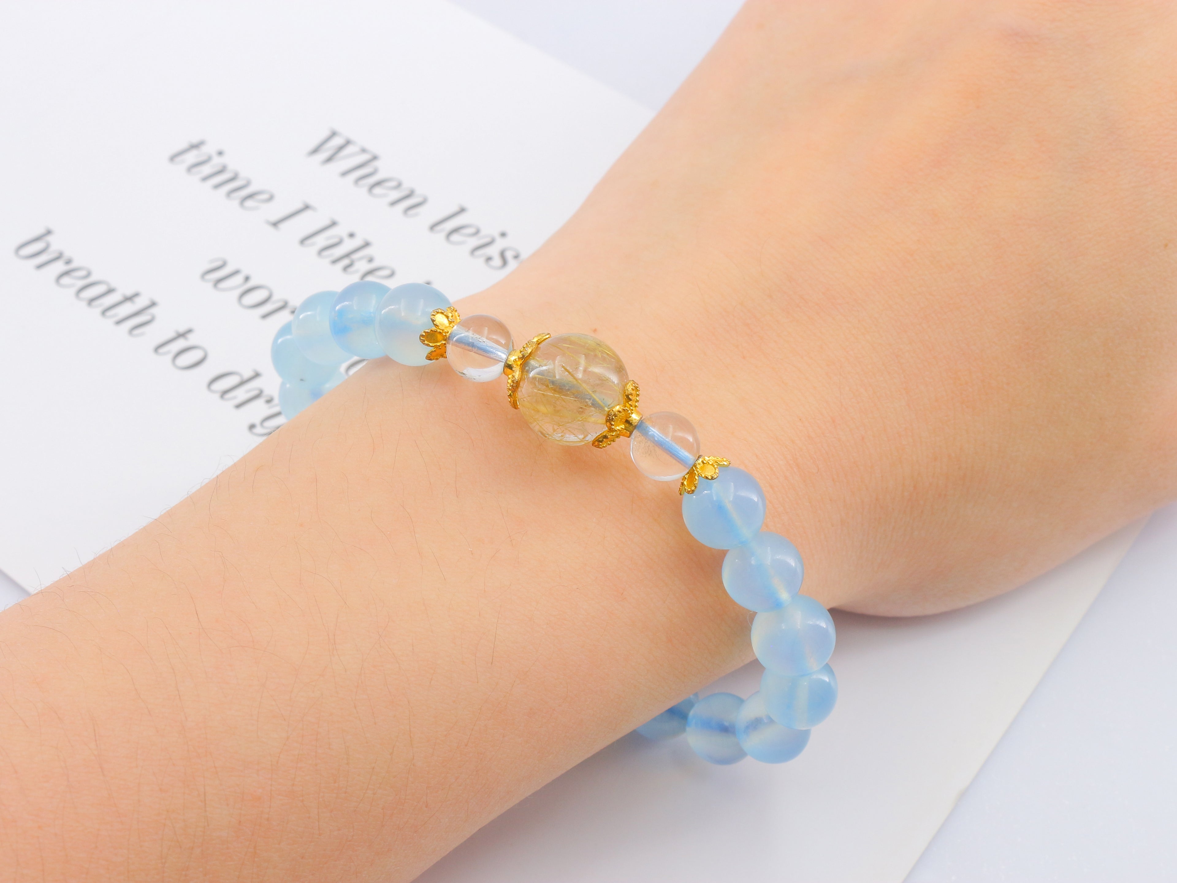 Aquamarine bracelet 1