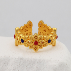 Brocade Flower Ring