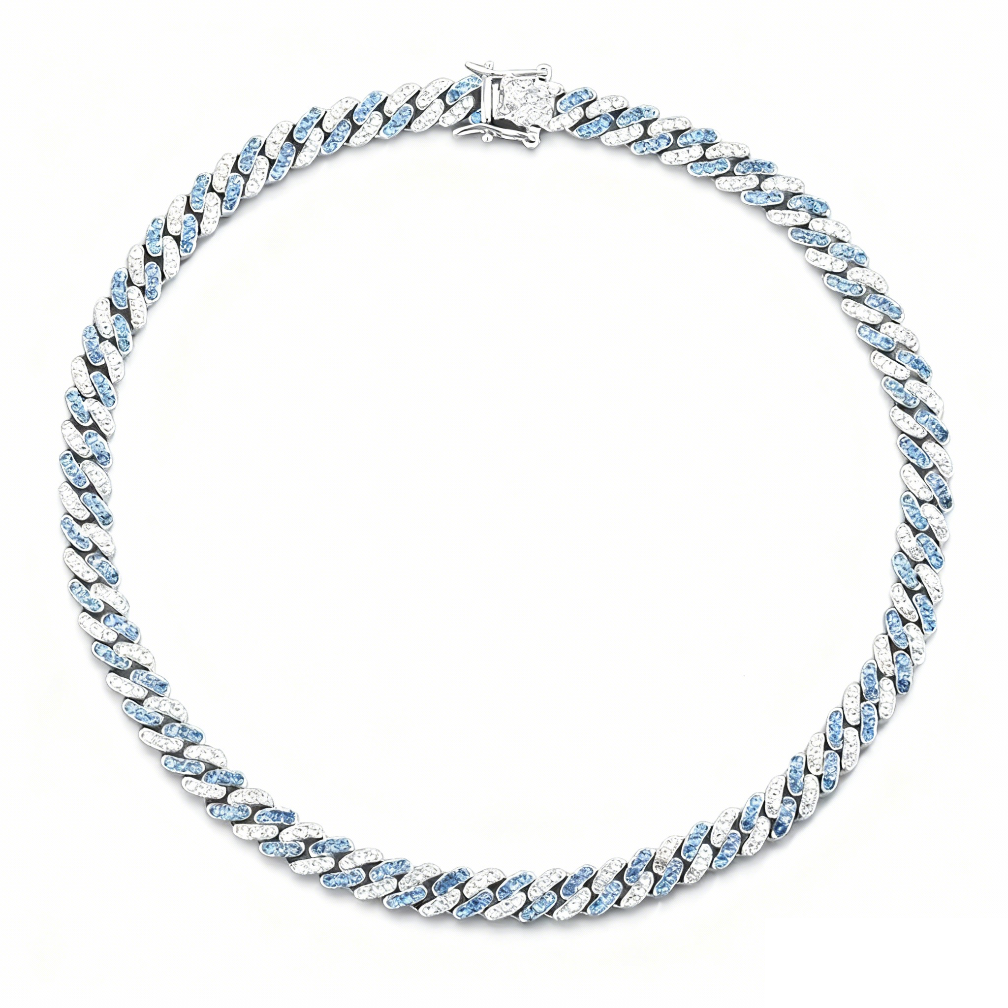 9mm Iced Cuban Chain Necklace – 18/20 Inch Hip Hop Link Chain