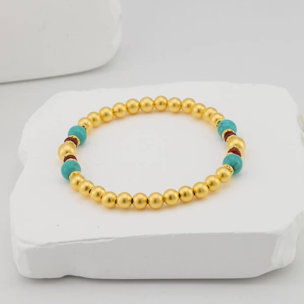Turquoise beaded bracelet