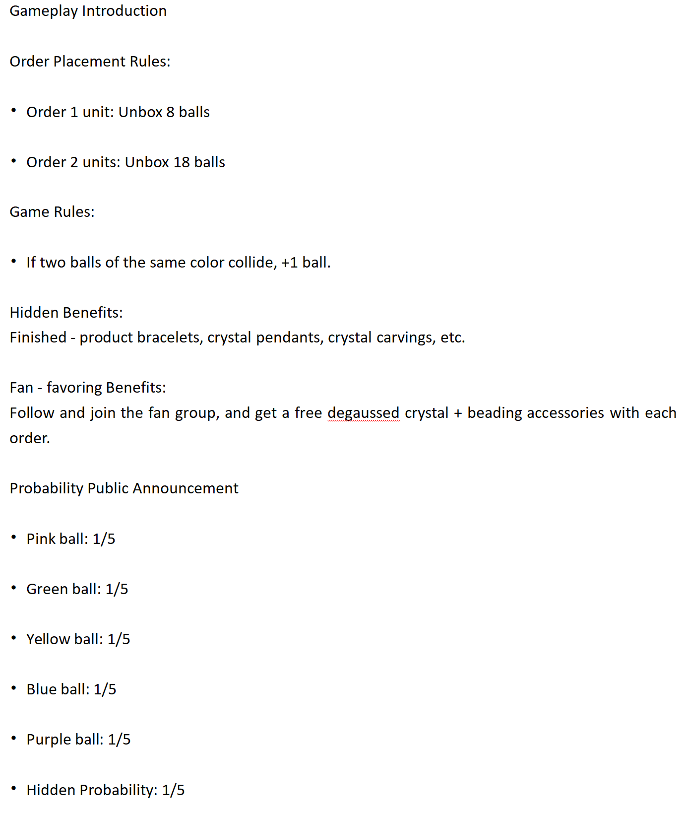 Mystery Crystal Gemstone Gashapon machine Gashapon opening ball obtained – Bonus DIY Gift (Lucky Draw Handmade Bracelet/Pendant- Open In Live