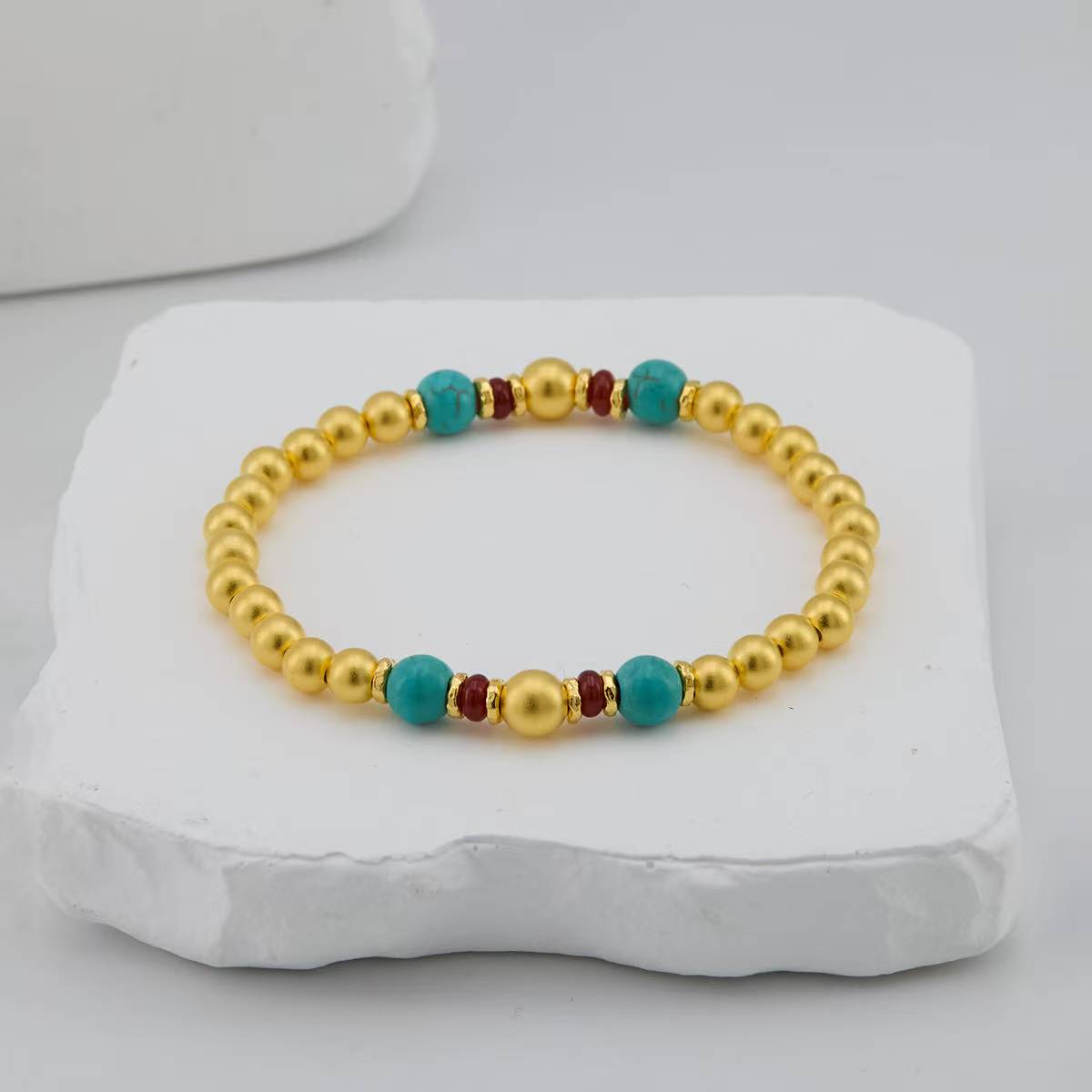 Turquoise beaded bracelet