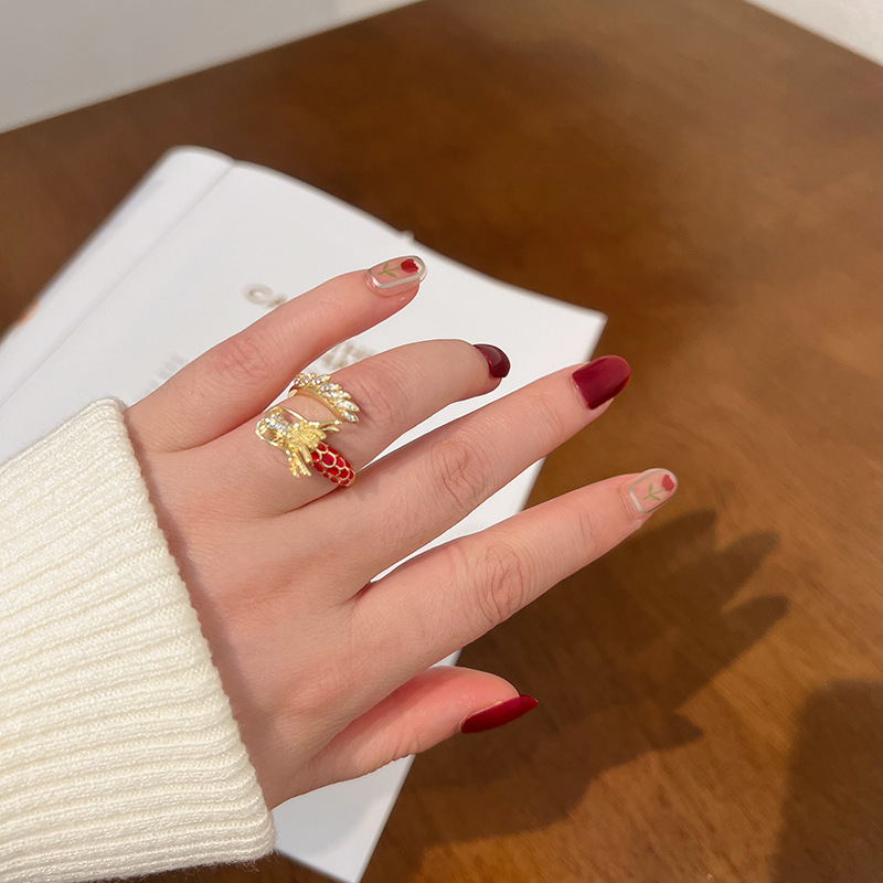 Gold Dragon Ring - Lucky Feng Shui Adjustable Jewelry
