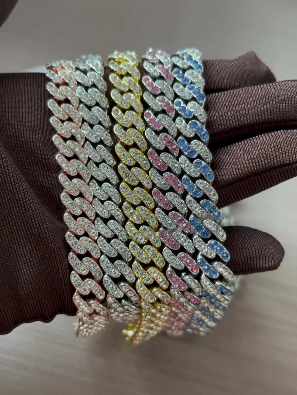 9mm Iced Cuban Chain Necklace – 18/20 Inch Hip Hop Link Chain